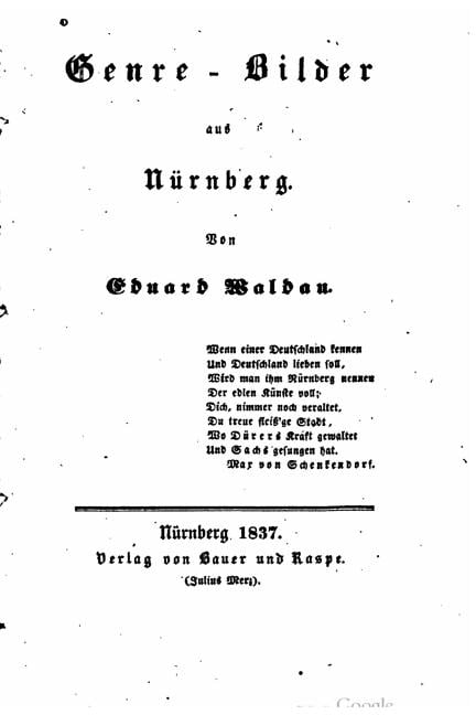 Genre-Bilder Aus Nurnberg