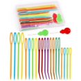 thumbnail image 1 of Genreen 23 Pcs Yarn Needles Set, Including Crochet Needles for Yarn, Plastic Large Eye Sewing Needles, Curved Darning Needles, Knitting Needles for Sewing Knitting Crochet, 1 of 7