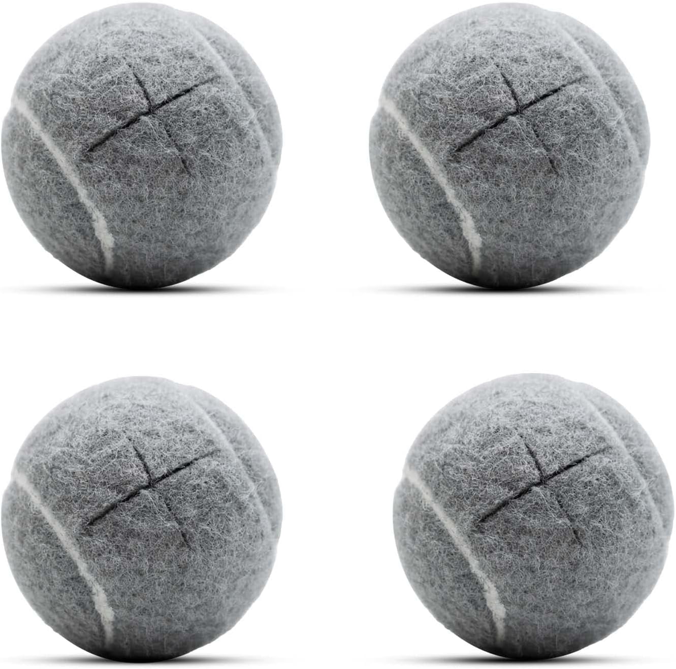 Pad Ball Genreen 4 PCS Precut Walker Tennis Balls for Furniture Legs and Floor ...