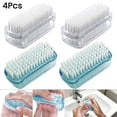 thumbnail image 1 of Genreen 4 Pack Dual-Sided Nail Brush Cleaner,Soft & Firm Bristles for Fingernails, Toenails, Travel & Pet Care,Nail Scrubber for Hands and Feet, 1 of 7