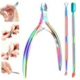 thumbnail image 1 of Genreen Cuticle Care Set  Professional Stainless Steel Trimmer, Pusher & Nipper for Dead Skin Removal  Manicure Pedicure Tools for Fingernails & Toenails  Durable Nail Clipper & Scissor Kit., 1 of 8