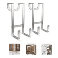 thumbnail image 1 of Genreen Over The Door Hooks - 2 Pack Heavy Duty Dual-Hook Organizer Hanger with Non-Slip Rubber for Towels, Clothes & Bags Use in Bathroom, Bedroom, Kitchen, 1 of 6