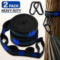 thumbnail image 1 of Genreen Hammock Tree Straps with Carabiners - Heavy Duty Swing Straps for Trees, Adjustable Hanging Straps for Hammocks (2-Pack), 1 of 7