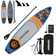 thumbnail image 1 of Genreen 11ft Stylish Inflatable Stand Up Paddle Board (SUP), Fishing Paddle Board with All Accessories for All Skill Levels, 1 of 8