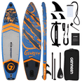 thumbnail image 1 of Genreen 11ft Stylish Inflatable Stand Up Paddle Board (SUP), Fishing Paddle Board with All Accessories for All Skill Levels, 1 of 8