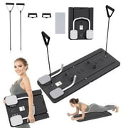 Genreen 5 in 1 Pilates Board Multifunctional Abdominal Board Ab Exercise Board Foldable and Portable Abs Workout Equipment