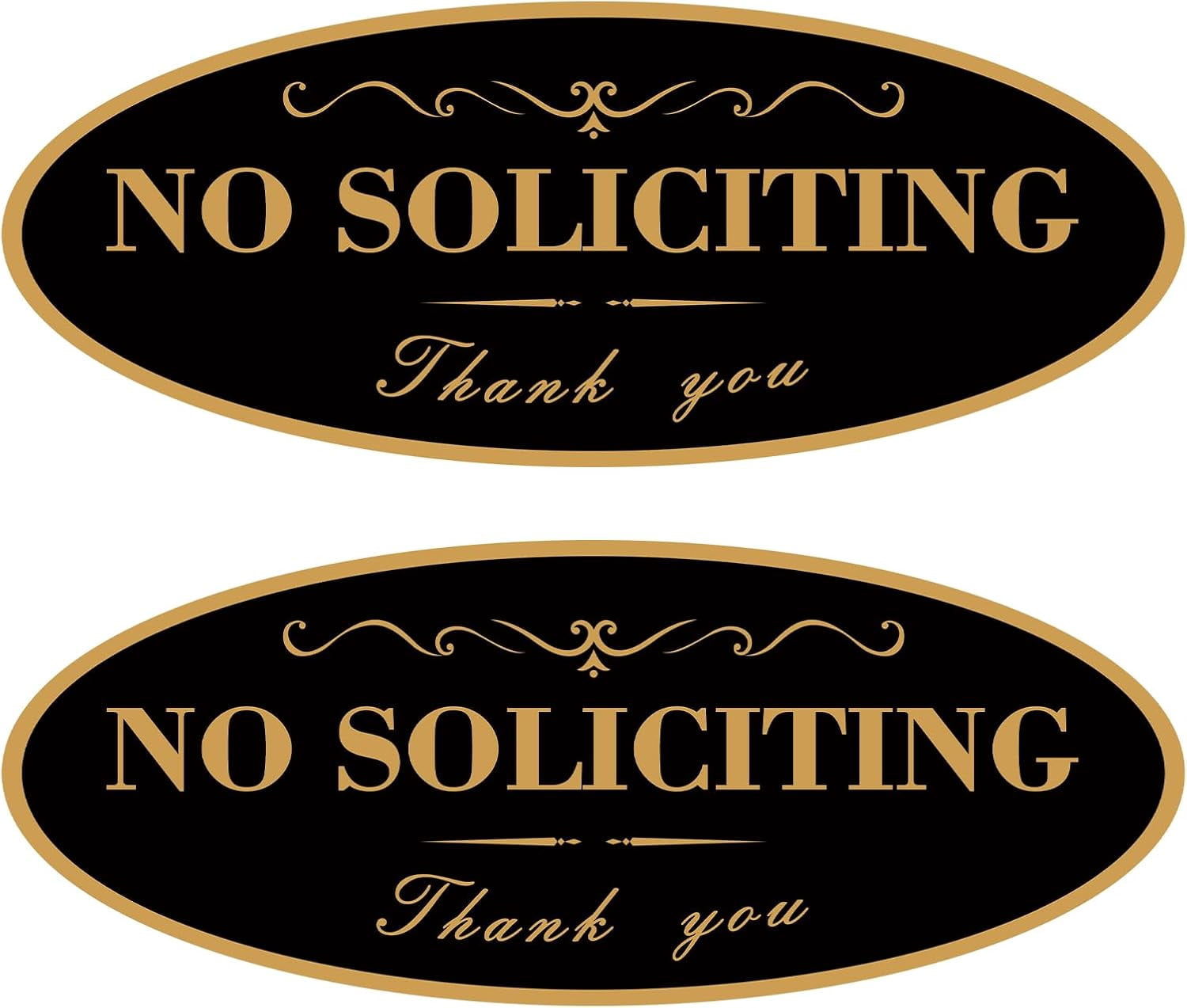 Soliciting Sign Genreen No Soliciting Sign for Front Door - Weatherproof Aluminum