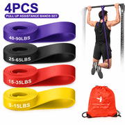 Genreen Pull Up Assistance Bands Set 5 LBS - 230 LBS, Long Resistance Bands for Pull Ups Working Out, Gym Workout Bands for Men Exercise Muscle Training and Sha