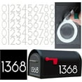 thumbnail image 1 of Genreen Reflective Mailbox Numbers for Outside - 5 Sets House Address Numbers with Sticky Tabs, Easy Install & Night Visible (0-9), 1 of 7