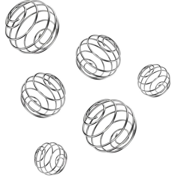 Genreen Shaker Balls, 6PCS 304 Stainless Steel Mixing Balls for Protein Shakes Formula, Blending Balls for Mixer Bottles