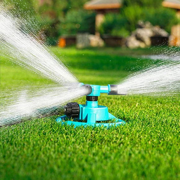 Genreen Sprinklers for Yard, 360Rotating Lawn Sprinkler for Yard Large Area, Lawn Sprinklers, Powerful and Even Watering for Lawns and Gardens