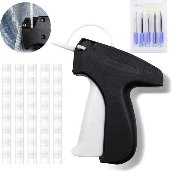 Genreen Stitchy Stitch Gun, Micro Mini Stitch Gun for Clothes, Fine Stitch Tagging Gun for Clothing, Clothing Stitch Tagging Gun, Stitchy Quick Clothing Fixer, Mini Stitch Gun for Clothes