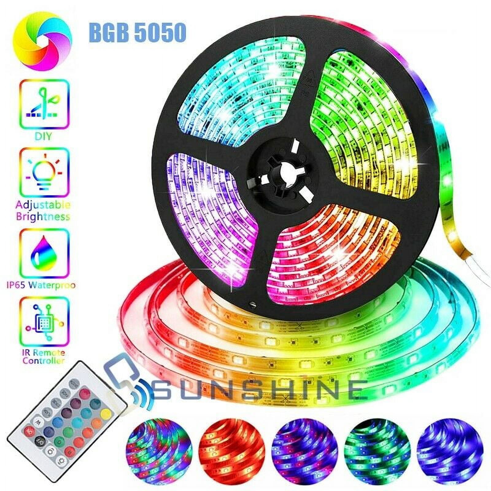 Sequenced Led Ropes Genric Indoor 10 ft DC Color Changing LED Light Rope, RGB Strip with ...