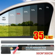 Genric Solar Window Film 35% VLT Black, 50cm x 300cm