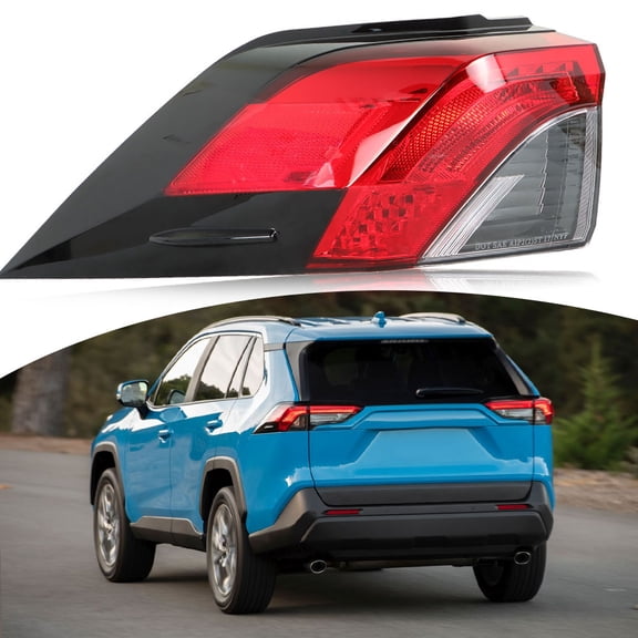 Genrics 1-Pack LH Tail Light Assembly Replacement for 2019-2021 RAV4 Driver Side Outer 815600R090