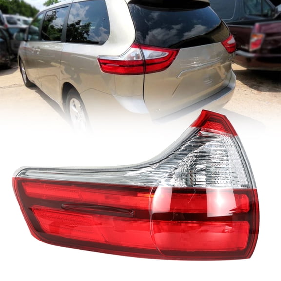 Genrics 1-Pack Rear Left Tail Light Brake Lamp Assembly Replacement for 2015-2020 Toyota Sienna Base/L/LE/XLE/Limited Driver Side Outer 8156008050 TO2804123