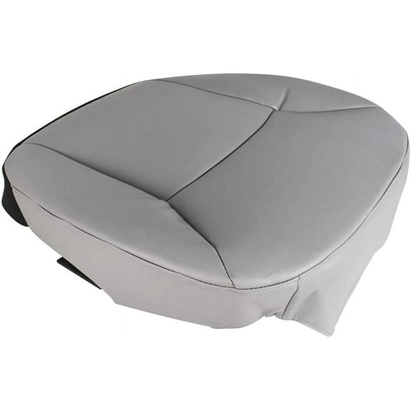 Genrics 1 Pcs Driver Bottom Seat Cover Gray Replacement for E150 E250 E350 2002-2008 Econoline Van