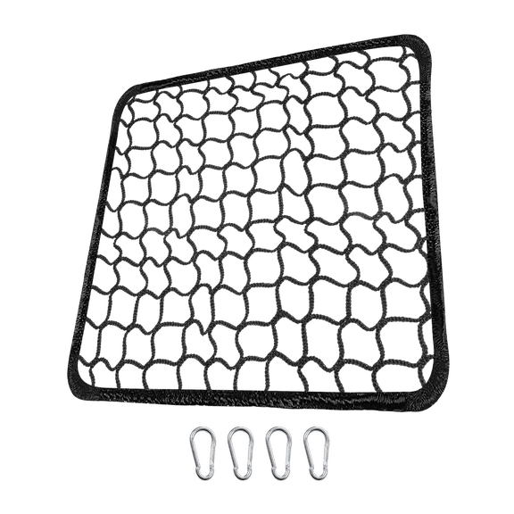 Genrics 10 x 10ft Black Baseball Backstop Nets, High Impact Nylon Netting | with Steel Hanging Kit,Nylon Rope, Professional Sports Barrier Net for Daily Use