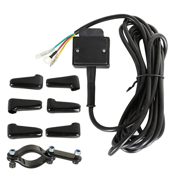 Genrics 12V Winch Rocker Thumb Switch with Mounting Bracket Replacement for ATV UTV Handlebar Control line kit