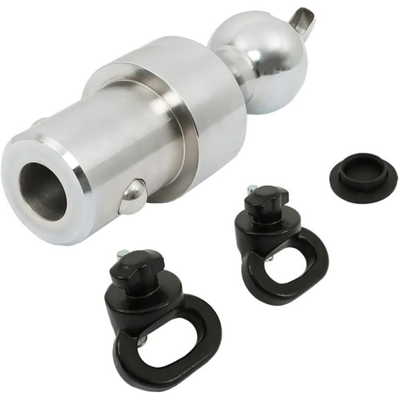 Genrics 2-5/16 Inch Gooseneck Ball & Chain Anchor Kit Replacement for Ram Trucks, 38000 lbs GTW