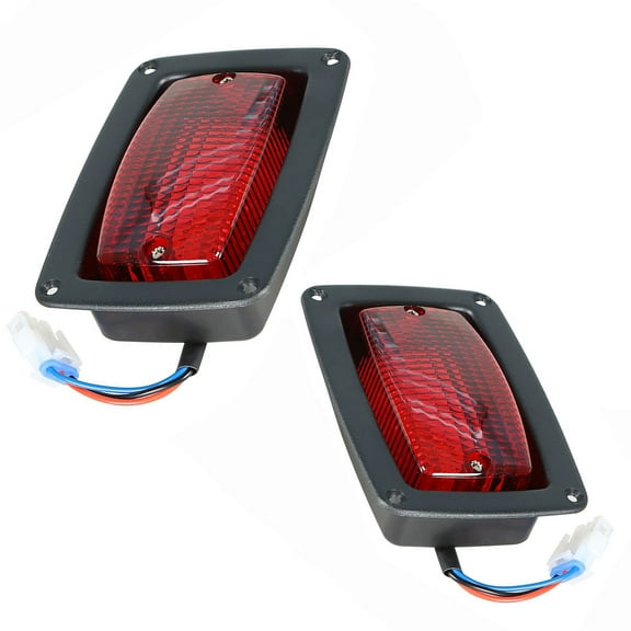 Genrics 2 LED 3 Wire Taillights Golf Cart LED Tail Light Kit For Club Car 1982+ DS