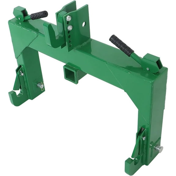 Genrics 3 Point Quick Hitch Replacement for Category 1 & 2 Tractor, with 2 Receiver Hitch 3000 LBS