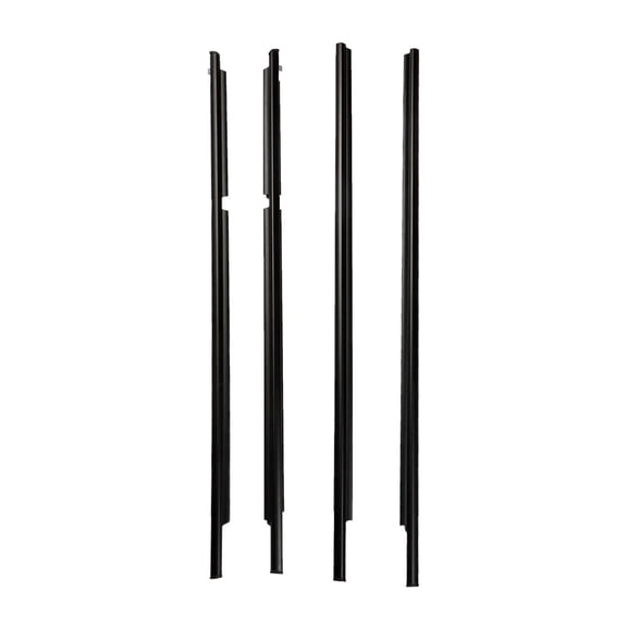 Genrics 4PCS Window Outer Weatherstrip Seal Belt Molding Trim Belt Black for 2003-2009 4Runner