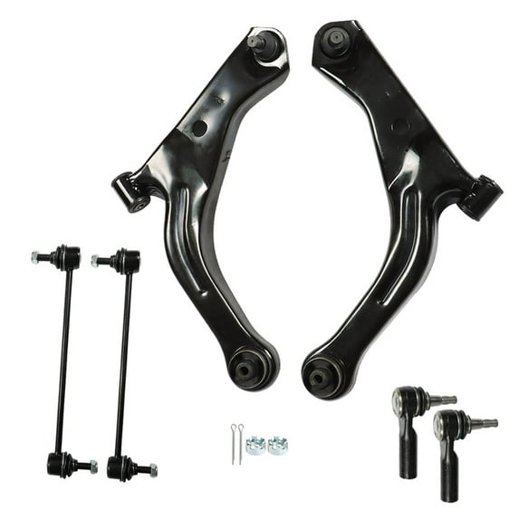 Genrics 6-Pack Lower Control Arm with Ball Joint Outer Tie Rod Kit Replacement for 2005-2009 Escape Mariner Tribute