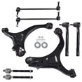 thumbnail image 1 of Genrics 8Pc Front Suspension Kit Front Lower Control Arms Ball Joint Assembly Driver & Passenger Side Tie Rod End Sway Bar Link Kit Replacement for Hyundai Santa Fe Kia Sorento, 1 of 12