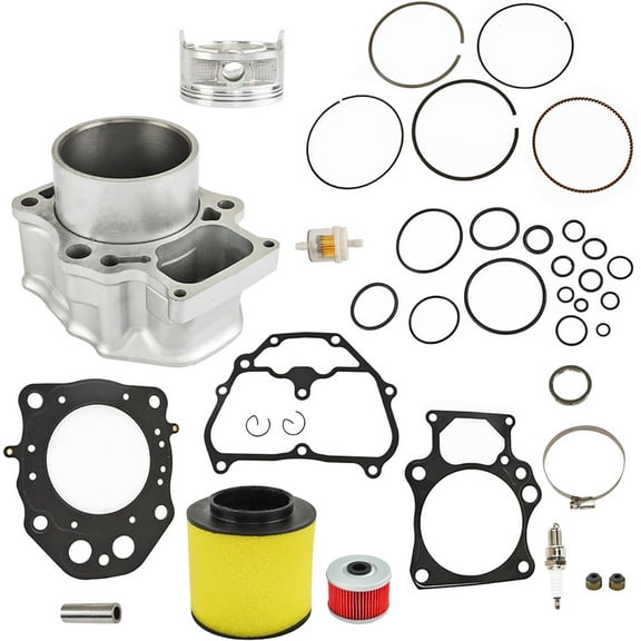 Genrics Big Bore Cylinder Top End Rebuild Kit Replacement for Honda Rancher 420 TRX 420 2007-2020