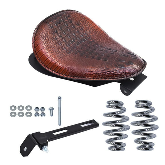 Genrics Bobber Motorcycle Solo Seat Spring Black For Honda Shadow Spirit ACE VT 1100 750