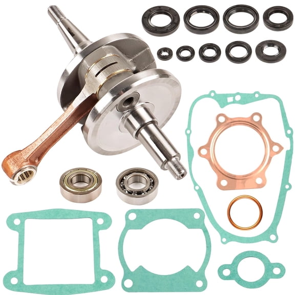 Genrics Crankshaft Main Bearing Oil Seal Gasket Rebuild Kit Replacement for Yamaha Blaster 200 YFS200 1988-2006 Engine Parts Crank 37F-11400-00-00
