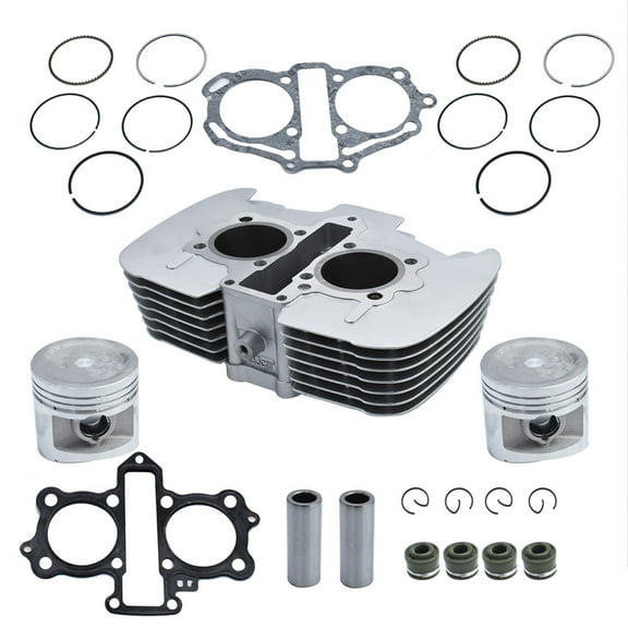 Genrics Engine Cylinder Assembly Kit with Pistons Gaskets For Honda Rebel 250 CMX250C