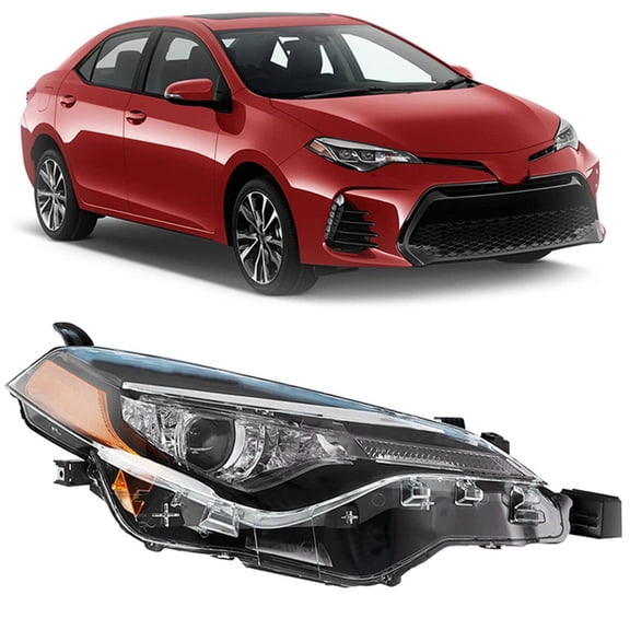 Genrics Fit For Toyota Corolla 2017-2019 C L Le Le Eco Headlight Assembly Right Side 1pc