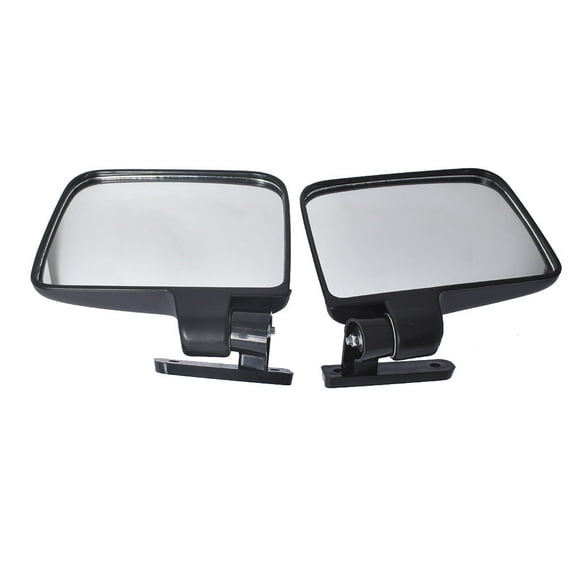 Genrics Folding Side View Mirrors Replacement for Club Car EZGO Yamaha Star Zone Golf Carts HW9008