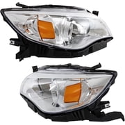Genrics For 2008-2011 Subaru Impreza Outback Sport WRX Chrome Headlights Headlamps LH+RH