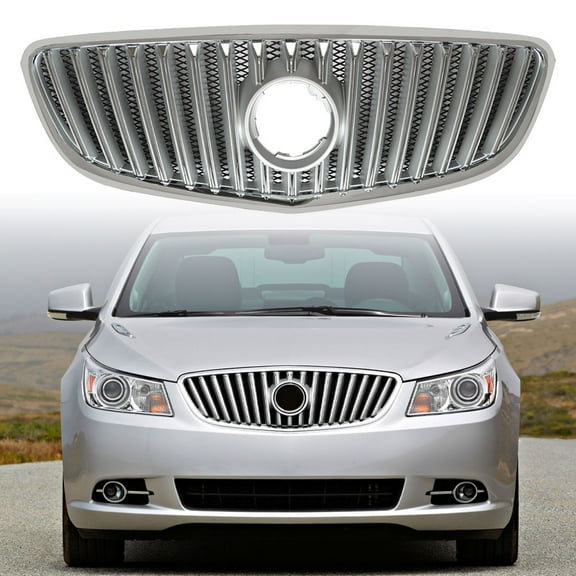 Genrics For 2010 2011 2012 2013 Buick Lacrosse Front Upper Bumper Grille Grill Chrome