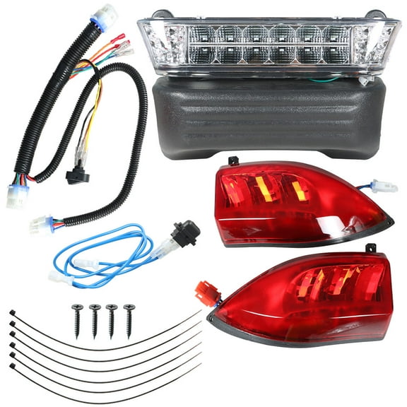 Genrics For Club Car Precedent Golf Cart FULL LED Headlight Tail Light Kit 2004-2008