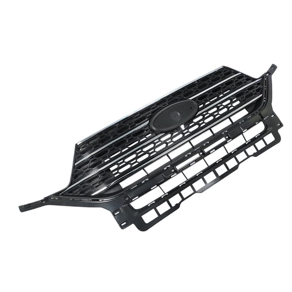 Genrics For Ford Explorer XLT 2020 2021 Front Radiator Grille Gloss Black&Chrome Plastic