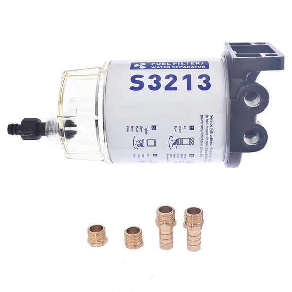 Genrics For Mercury Yamaha Outboard 10 Micron S3213 Boat Fuel Water Separator Marine
