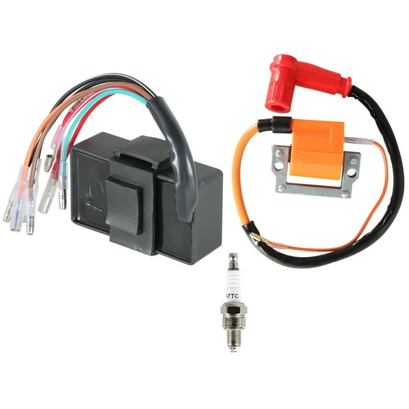 Genrics For g1 Gas 2 Cycle Yamaha Golf Cart 1979-1986 Ignition Coil & Cdi & Spark Plug