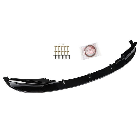 Genrics Front Bumper Spoiler Splitter Lip Kit Black Plastic Replacement for 2012-2018 3 Series F30 328i 335i M Sport