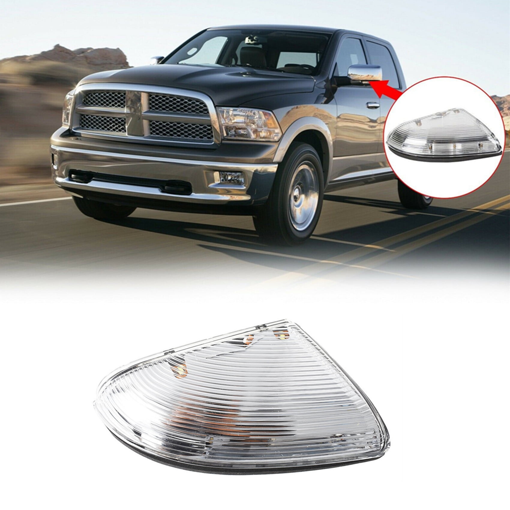 2009 dodge ram 1500 driver sale side mirror turn signal lens