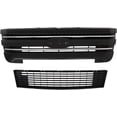 thumbnail image 1 of Genrics Front Grille and Grille Shell Upper Lower Matte Black Mesh Style Replacement for 2011-2015 Explorer, 1 of 7