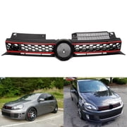 Genrics Front Upper Hood Grille Honeycomb Mesh Fit for 2010-2013 Vw Golf GTI 2014 Mk6 TDI