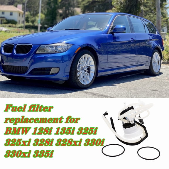Genrics Fuel Filter Pressure Regulator and Fuel Level Sending Unit 16117163295 Replacement for BMW 2006-2012