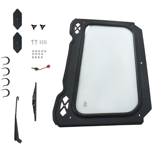 Genrics Full Glass Windshield With Wiper Replacement for RZR 900 2015-2018