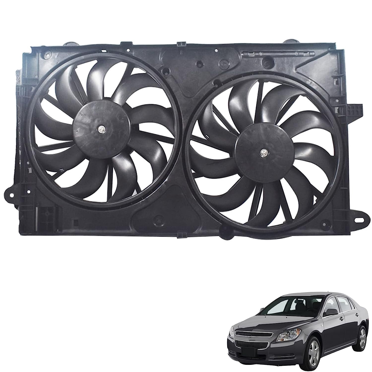 2019-2024 Nissan Altima 2.5L Radiator Dual Cooling Fan Motor & Shroud