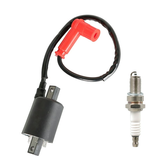 Genrics Golf Cart Ignition Coil and Spark Plug Replacement for Gas G2 1985-1991 G5 1990-1995 J38-82310-20-00 JF2-82310-00-00 99999-02368-00