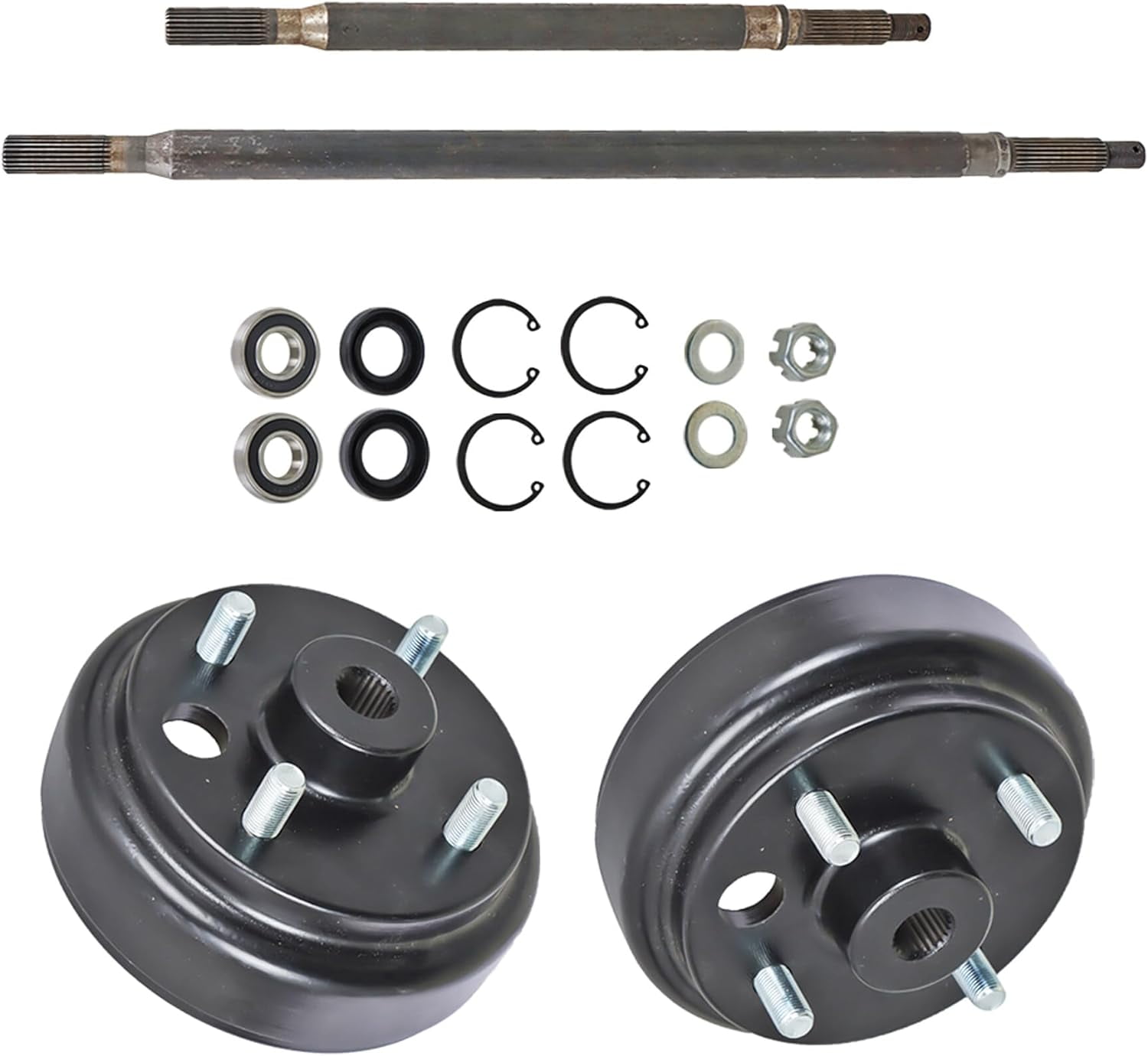 EZGO Right Rear Drum Brake Assembly 2009-25 Cable Models 160mm Dia OEM 612189 main image 1